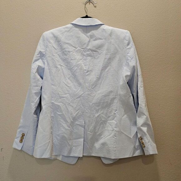NWOT Loft Seersucker Women's Blazer Size 8P - Picture 2 of 5